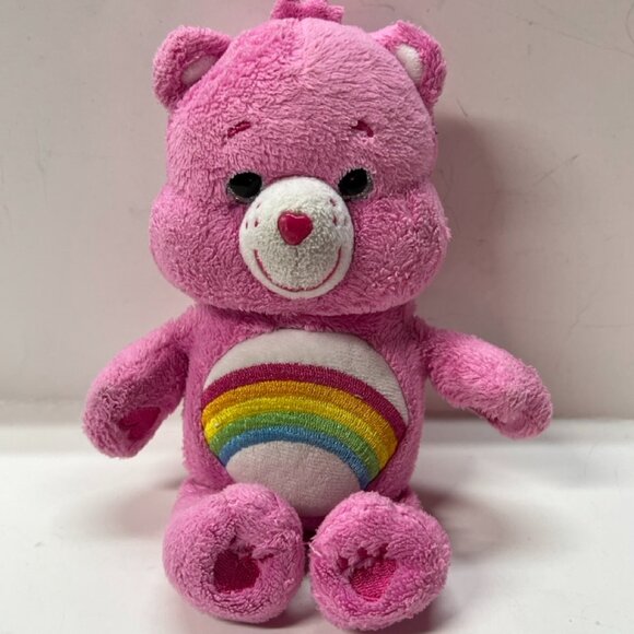 Care Bears Cheer Bear Rainbow Pink 8" Stuffed Animal Plush - Picture 1 of 6